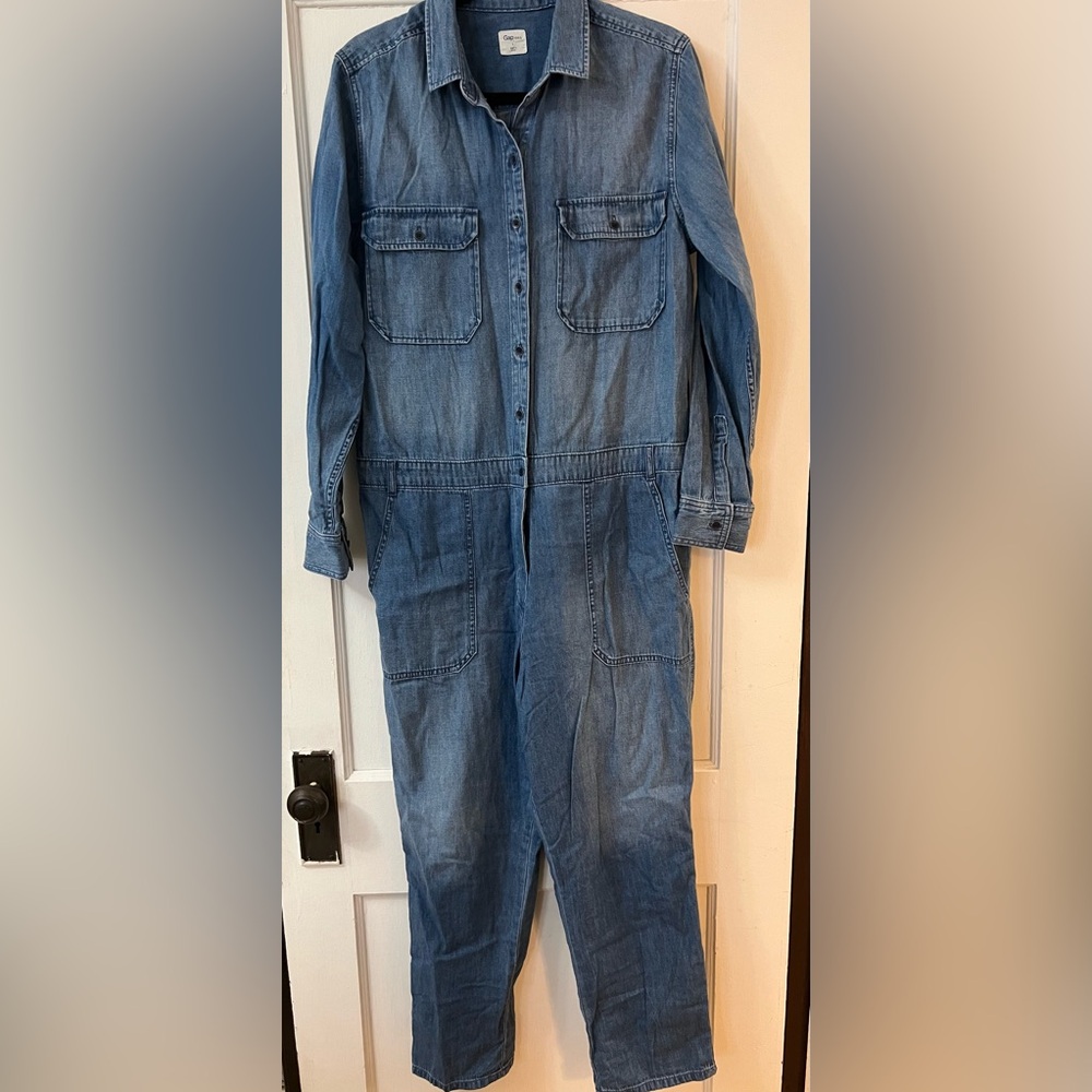 GAP Classic Blue Denim Jumpsuit